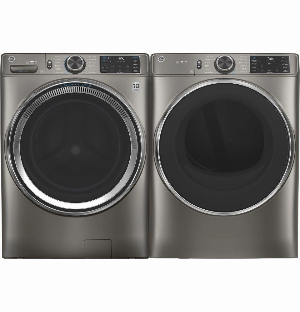 Ge Appliances GFD65GSPNSN Ge 7.8 Cu. Ft. Capacity Smart Front Load Gas Dryer With Steam And Sanitize Cycle