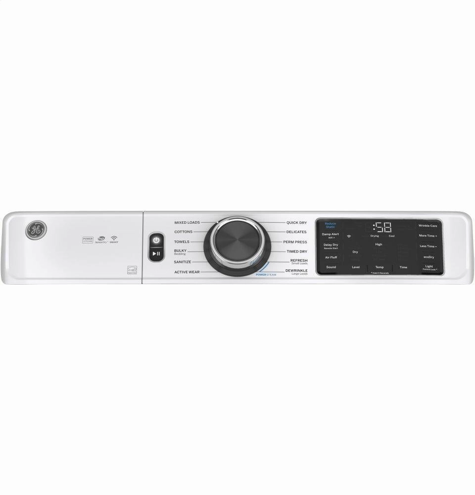 Ge Appliances GFD65GSSNWW Ge 7.8 Cu. Ft. Capacity Smart Front Load Gas Dryer With Steam And Sanitize Cycle