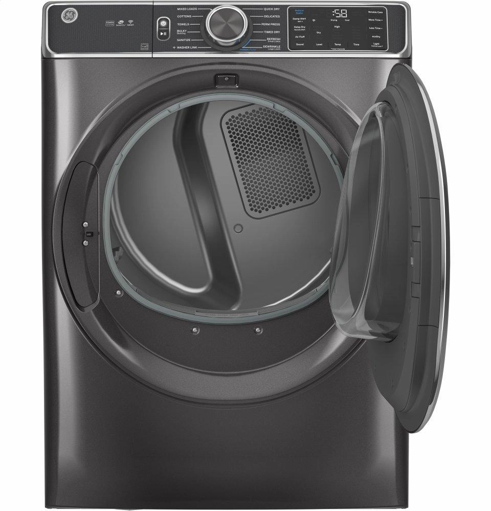Ge Appliances GFD85ESPNDG Ge 7.8 Cu. Ft. Capacity Smart Front Load Electric Dryer With Steam And Sanitize Cycle