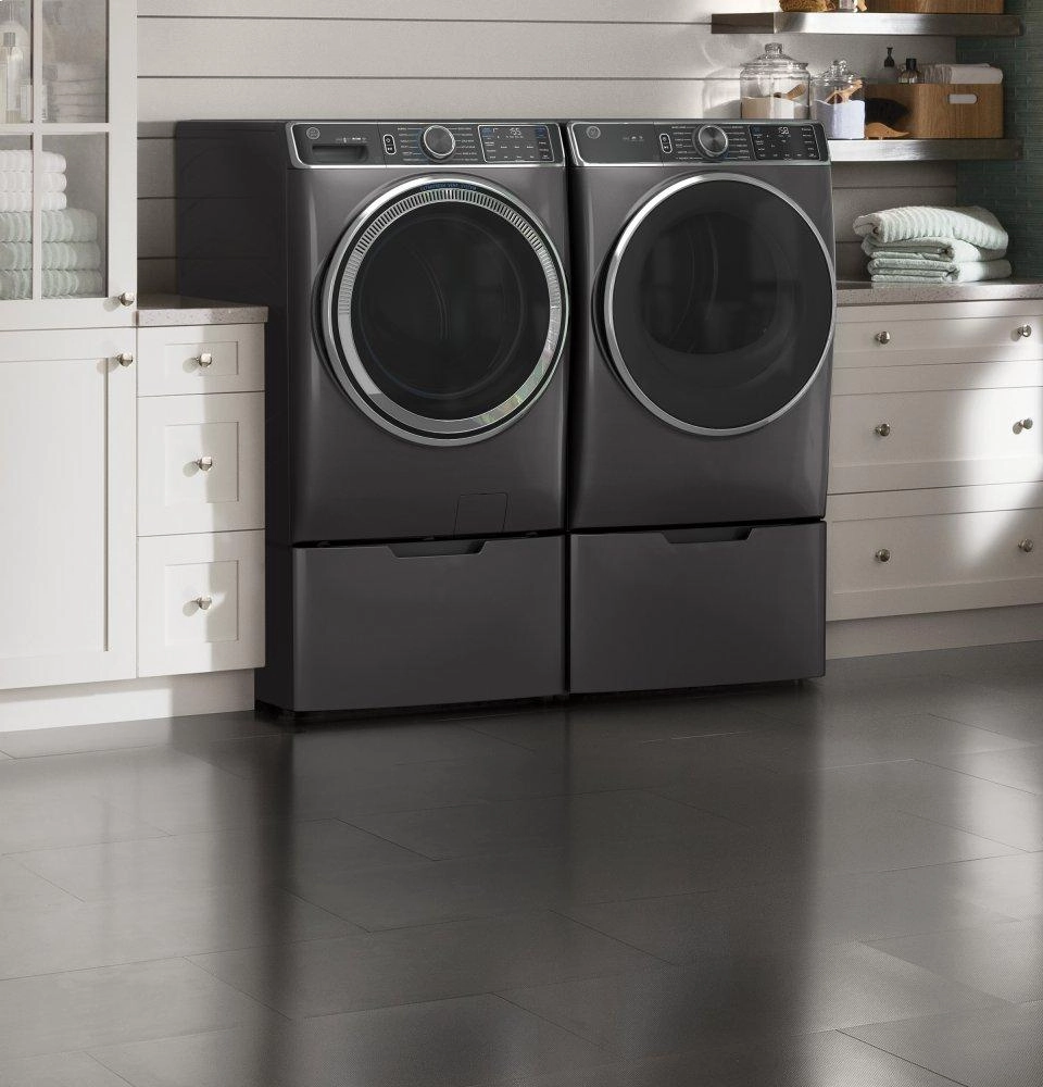 Ge Appliances GFD85ESPNDG Ge 7.8 Cu. Ft. Capacity Smart Front Load Electric Dryer With Steam And Sanitize Cycle