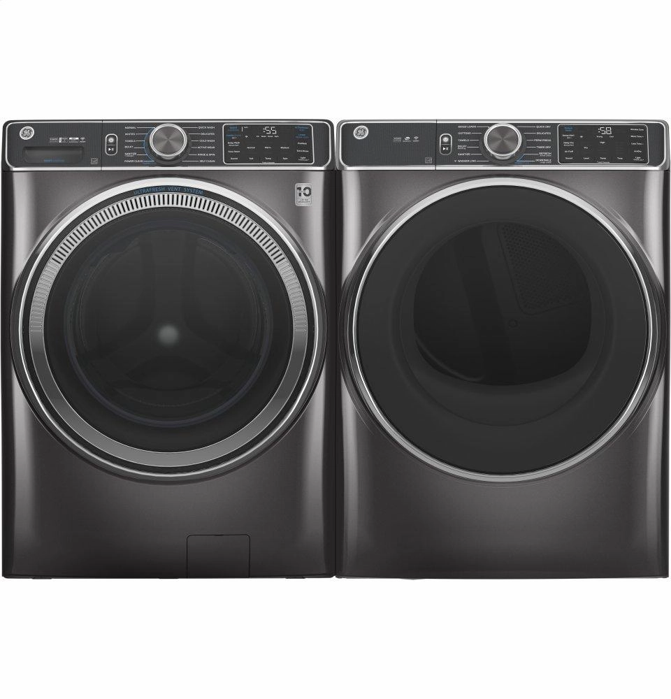 Ge Appliances GFD85ESPNDG Ge 7.8 Cu. Ft. Capacity Smart Front Load Electric Dryer With Steam And Sanitize Cycle