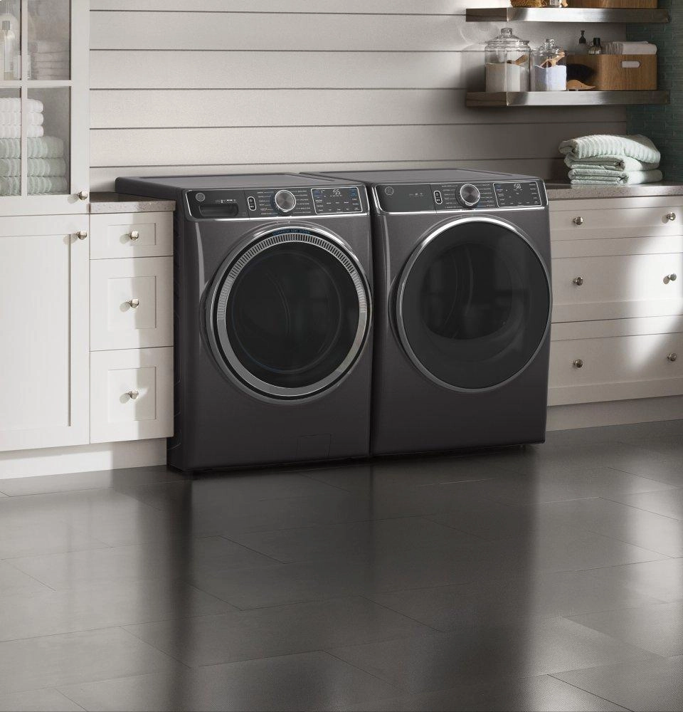 Ge Appliances GFD85ESPNDG Ge 7.8 Cu. Ft. Capacity Smart Front Load Electric Dryer With Steam And Sanitize Cycle