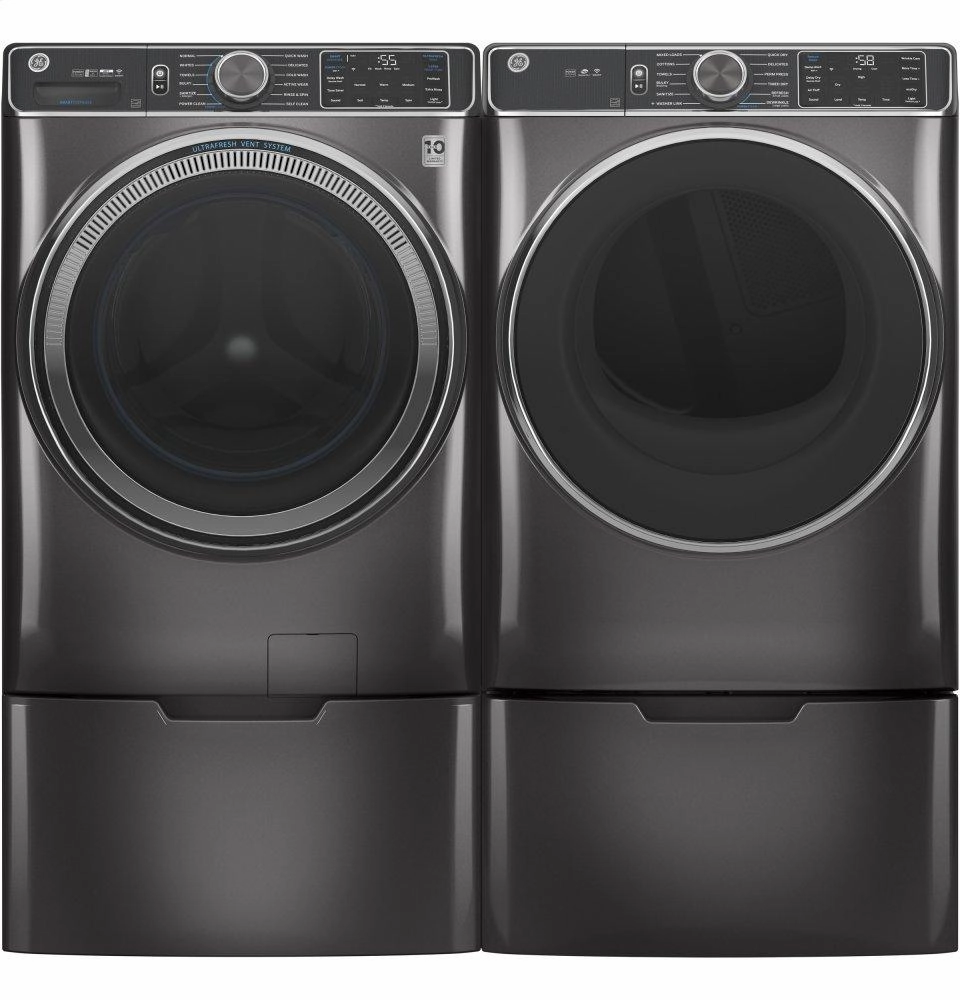 Ge Appliances GFD85ESPNDG Ge 7.8 Cu. Ft. Capacity Smart Front Load Electric Dryer With Steam And Sanitize Cycle