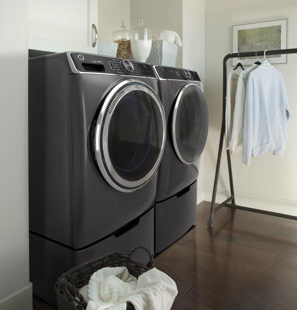 Ge Appliances GFD85ESPNDG Ge 7.8 Cu. Ft. Capacity Smart Front Load Electric Dryer With Steam And Sanitize Cycle