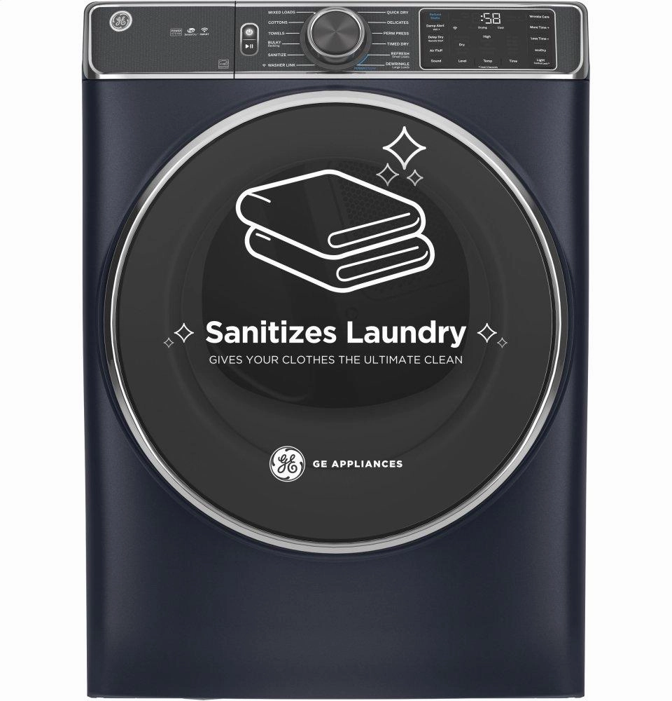 Ge Appliances GFD85ESPNRS Ge 7.8 Cu. Ft. Capacity Smart Front Load Electric Dryer With Steam And Sanitize Cycle