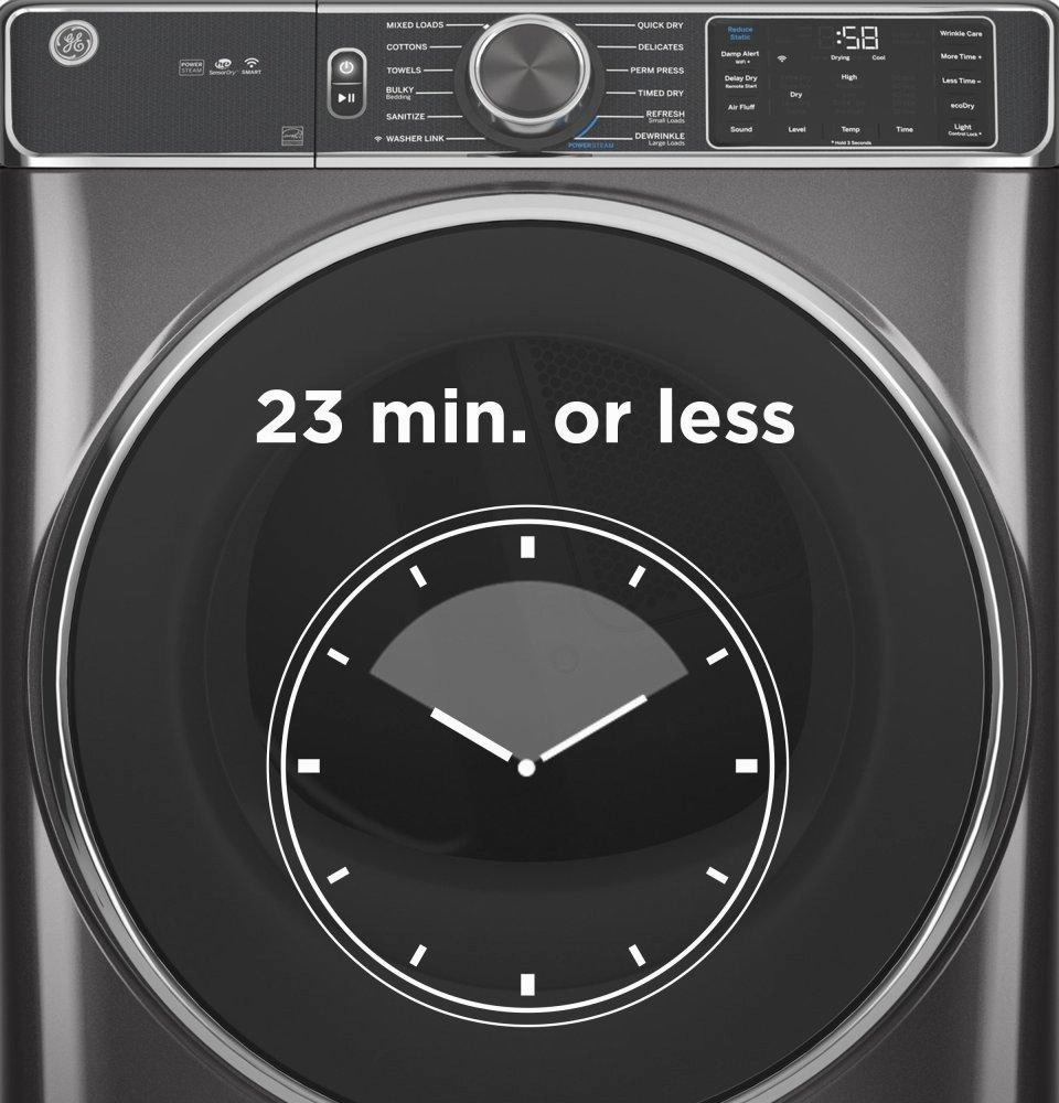 Ge Appliances GFD85ESPNRS Ge 7.8 Cu. Ft. Capacity Smart Front Load Electric Dryer With Steam And Sanitize Cycle