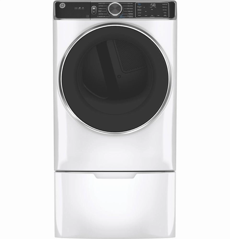 Ge Appliances GFD85ESSNWW Ge 7.8 Cu. Ft. Capacity Smart Front Load Electric Dryer With Steam And Sanitize Cycle
