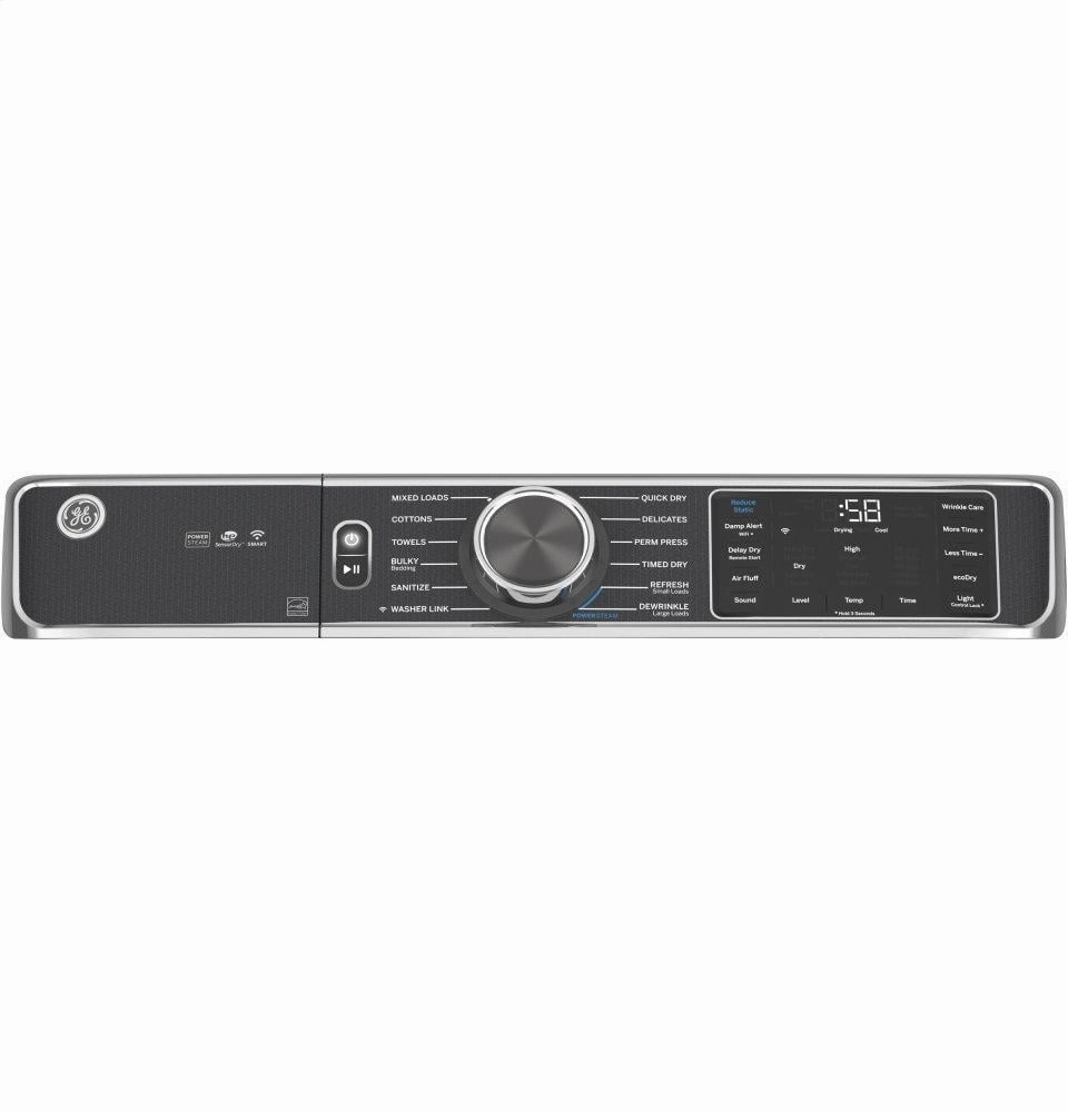 Ge Appliances GFD85ESSNWW Ge 7.8 Cu. Ft. Capacity Smart Front Load Electric Dryer With Steam And Sanitize Cycle