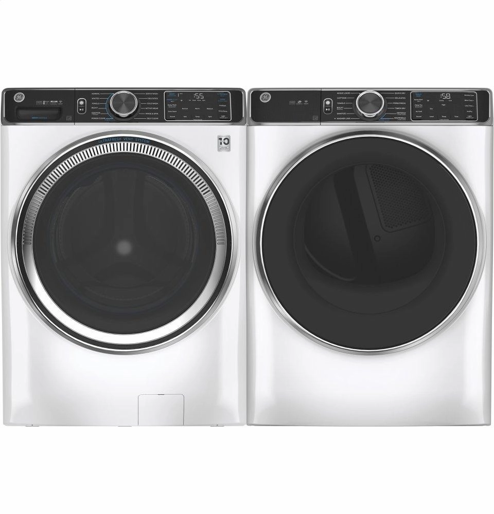 Ge Appliances GFD85ESSNWW Ge 7.8 Cu. Ft. Capacity Smart Front Load Electric Dryer With Steam And Sanitize Cycle