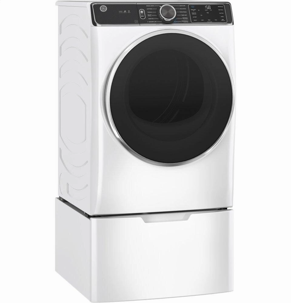 Ge Appliances GFD85ESSNWW Ge 7.8 Cu. Ft. Capacity Smart Front Load Electric Dryer With Steam And Sanitize Cycle