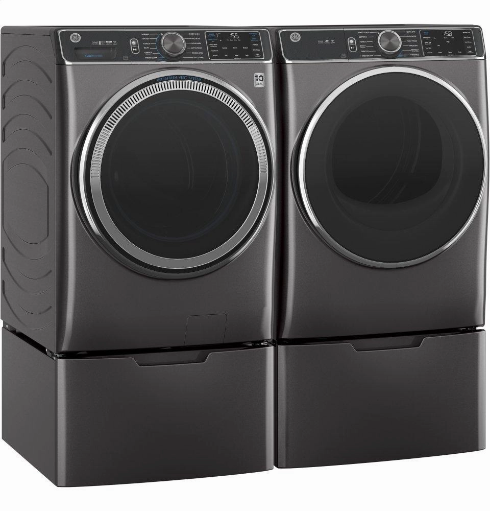 Ge Appliances GFD85GSPNDG Ge 7.8 Cu. Ft. Capacity Smart Front Load Gas Dryer With Steam And Sanitize Cycle