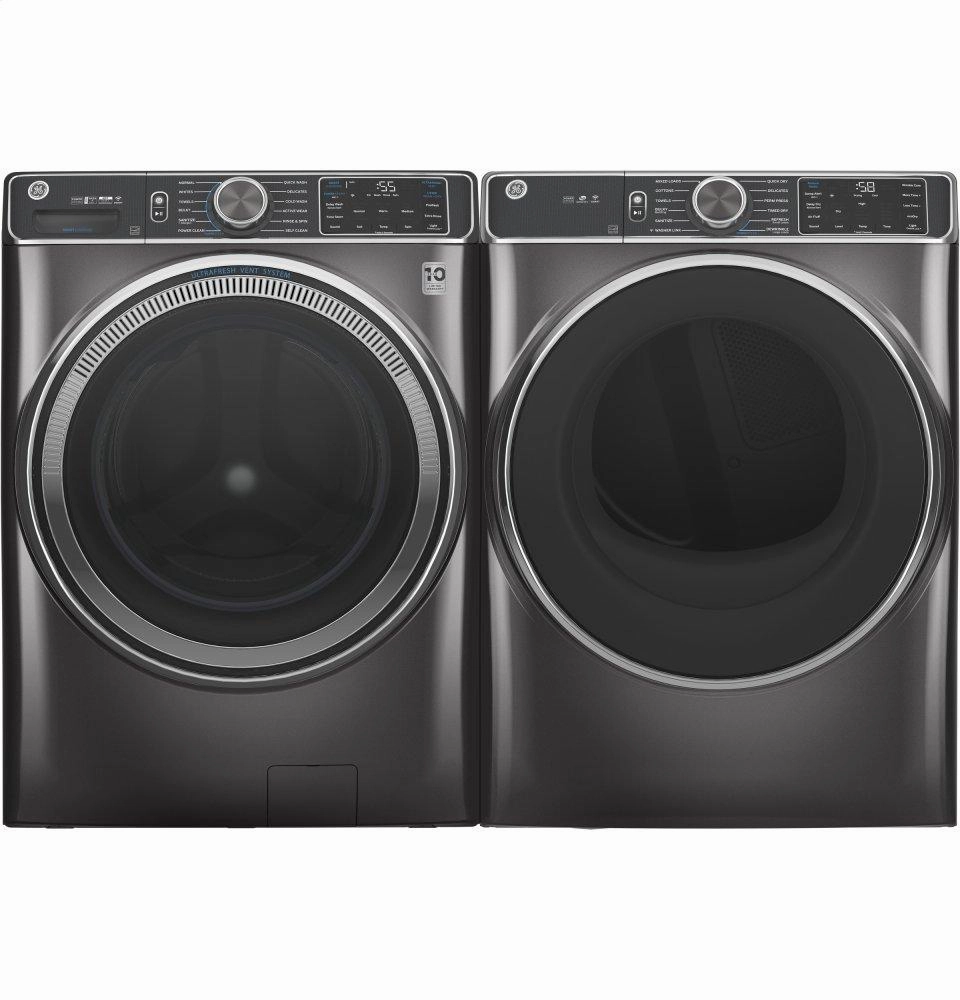 Ge Appliances GFD85GSPNDG Ge 7.8 Cu. Ft. Capacity Smart Front Load Gas Dryer With Steam And Sanitize Cycle