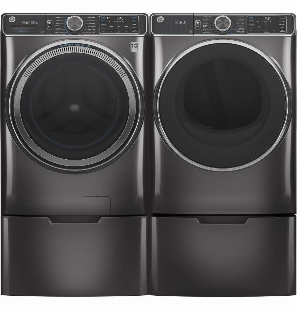 Ge Appliances GFD85GSPNDG Ge 7.8 Cu. Ft. Capacity Smart Front Load Gas Dryer With Steam And Sanitize Cycle
