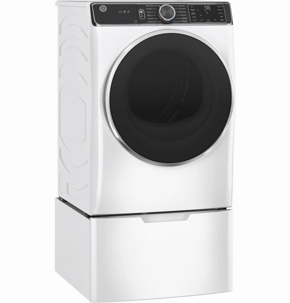 Ge Appliances GFD85GSSNWW Ge 7.8 Cu. Ft. Capacity Smart Front Load Gas Dryer With Steam And Sanitize Cycle