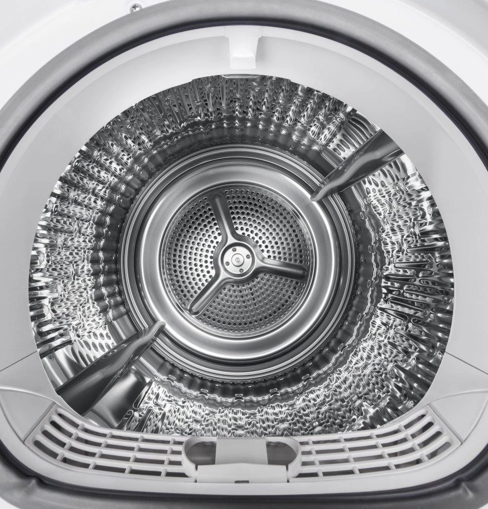 Ge Appliances GFT14ESSMWW Ge 24" 4.1 Cu.Ft. Front Load Ventless Condenser Electric Dryer With Stainless Steel Basket