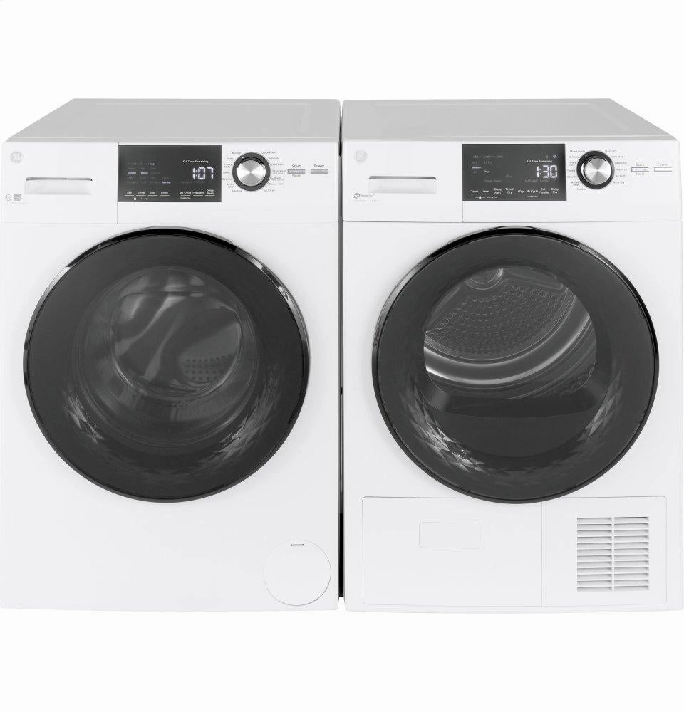 Ge Appliances GFT14ESSMWW Ge 24" 4.1 Cu.Ft. Front Load Ventless Condenser Electric Dryer With Stainless Steel Basket