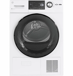 Ge Appliances GFT14ESSMWW Ge 24" 4.1 Cu.Ft. Front Load Ventless Condenser Electric Dryer With Stainless Steel Basket