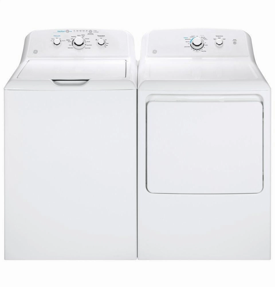 Ge Appliances GTD33GASKWW Ge 7.2 Cu. Ft. Capacity Aluminized Alloy Drum Gas Dryer