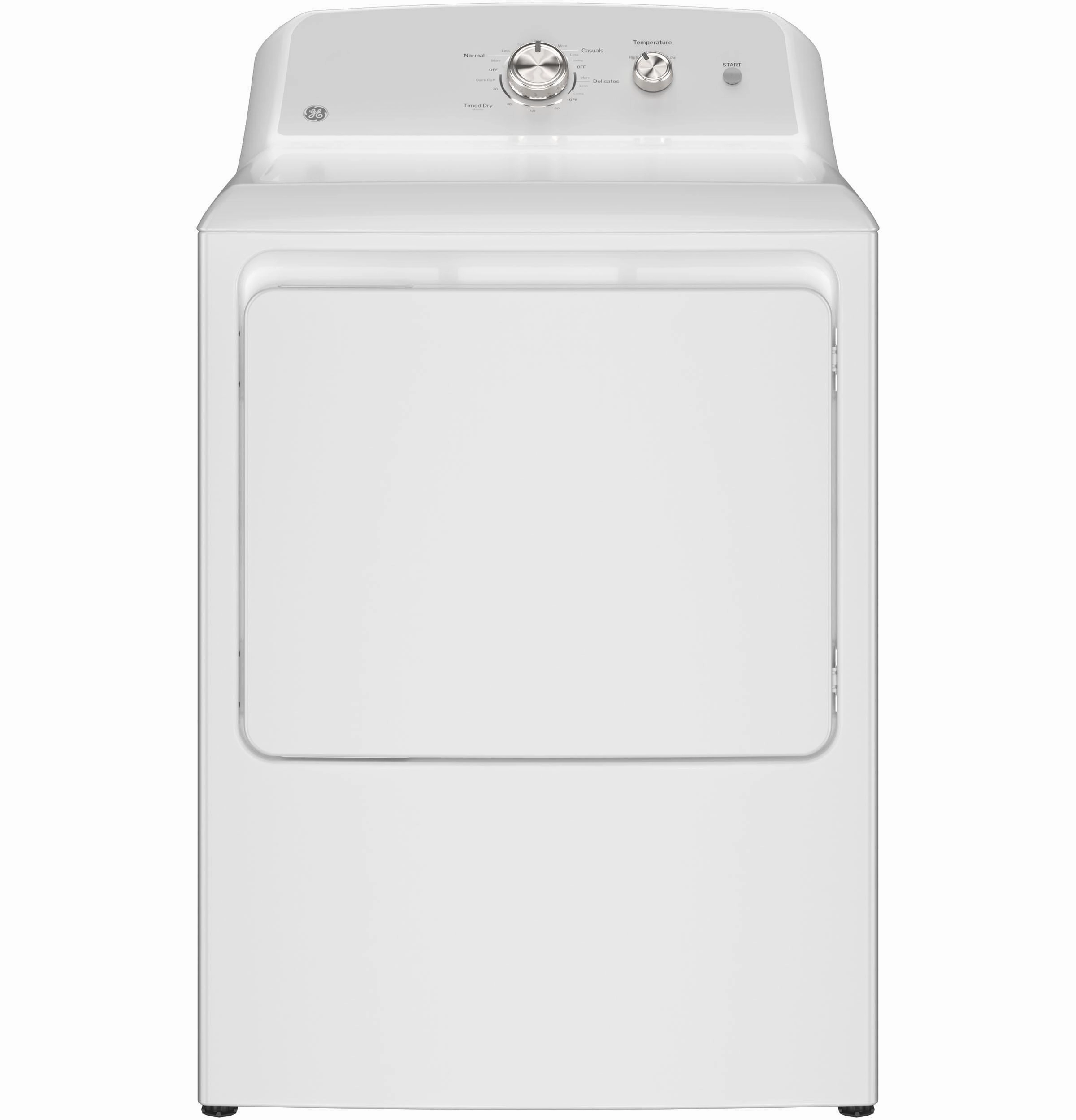 Ge Appliances GTD38EASWWS Ge 7.2 Cu. Ft. Capacity Electric Dryer With Up To 120 Ft. Venting&#X200B; And Reversible Door&#X200B;