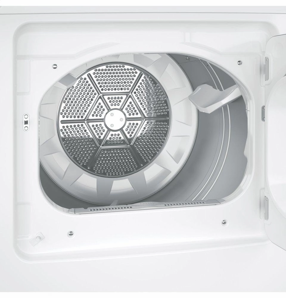 Ge Appliances GTD42EASJWW Ge 7.2 Cu. Ft. Capacity Aluminized Alloy Drum Electric Dryer