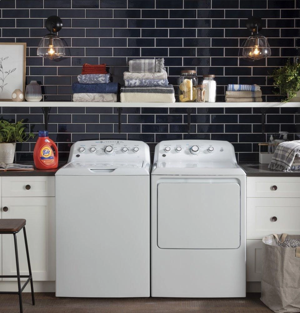 Ge Appliances GTD42EASJWW Ge 7.2 Cu. Ft. Capacity Aluminized Alloy Drum Electric Dryer