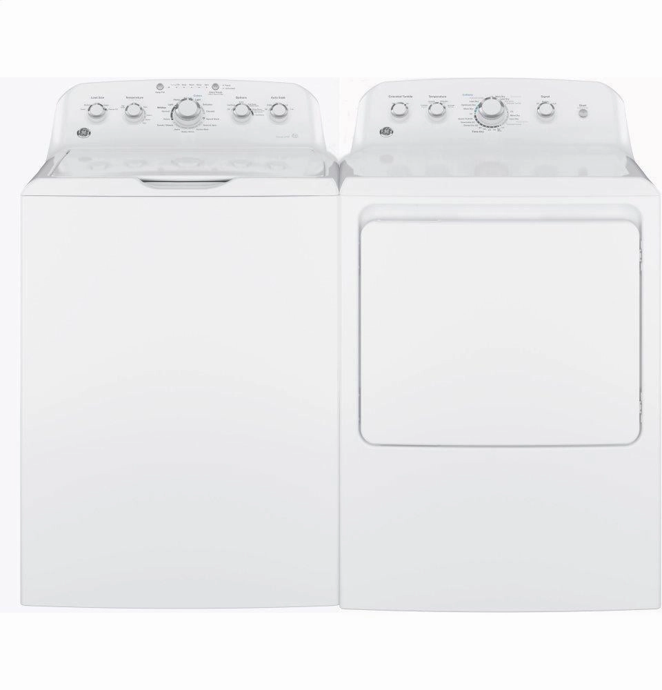 Ge Appliances GTD42GASJWW Ge 7.2 Cu. Ft. Capacity Aluminized Alloy Drum Gas Dryer