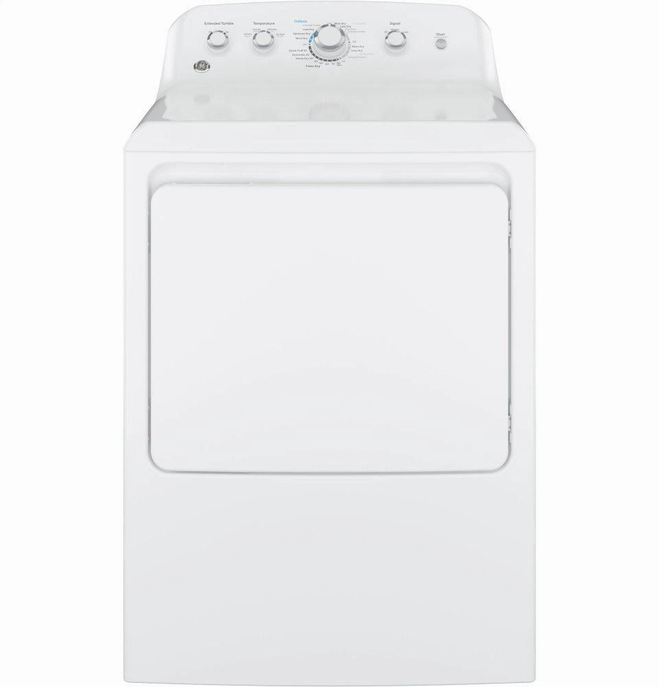 Ge Appliances GTD42GASJWW Ge 7.2 Cu. Ft. Capacity Aluminized Alloy Drum Gas Dryer