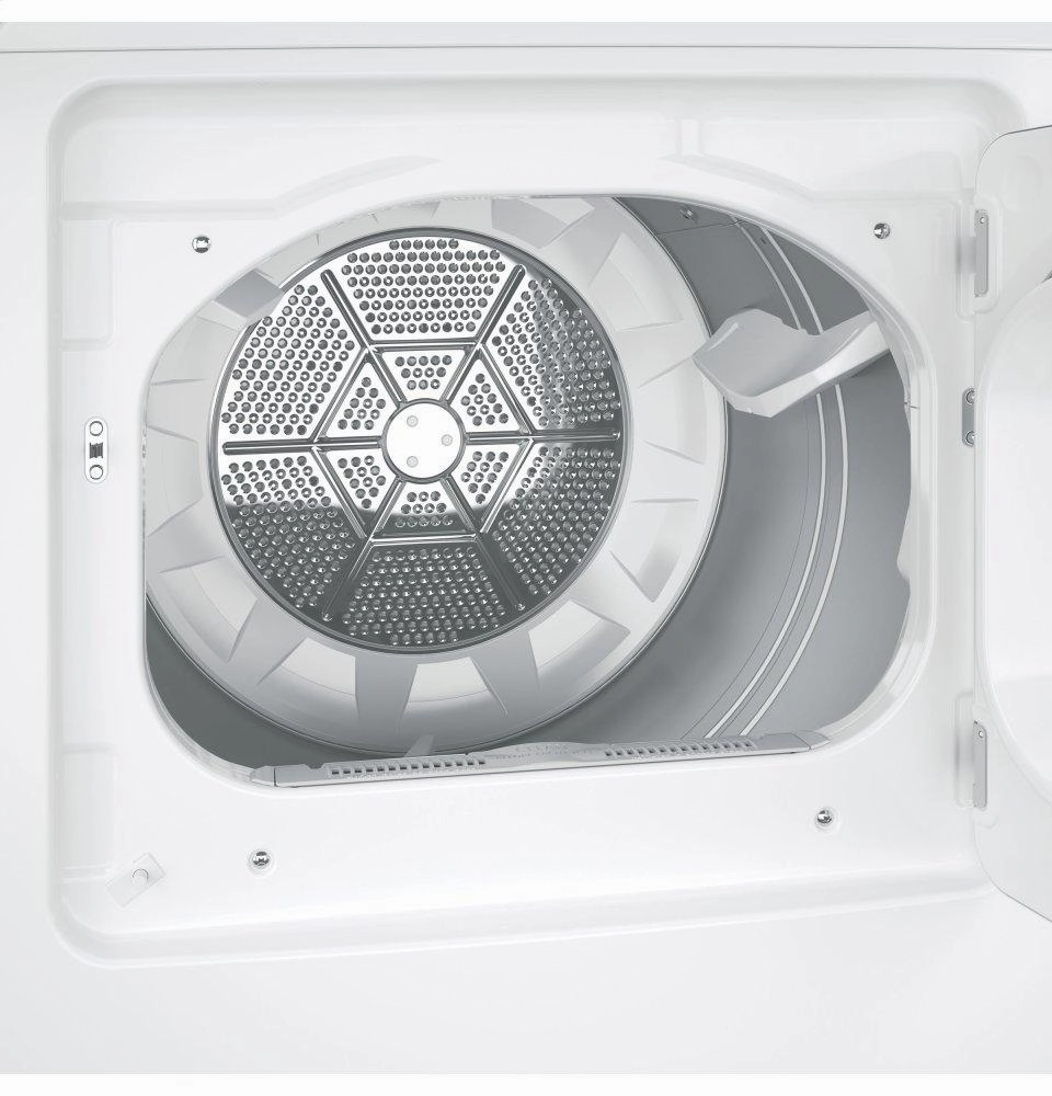 Ge Appliances GTD45EASJWS Ge 7.2 Cu. Ft. Capacity Aluminized Alloy Drum Electric Dryer With Sensor Dry