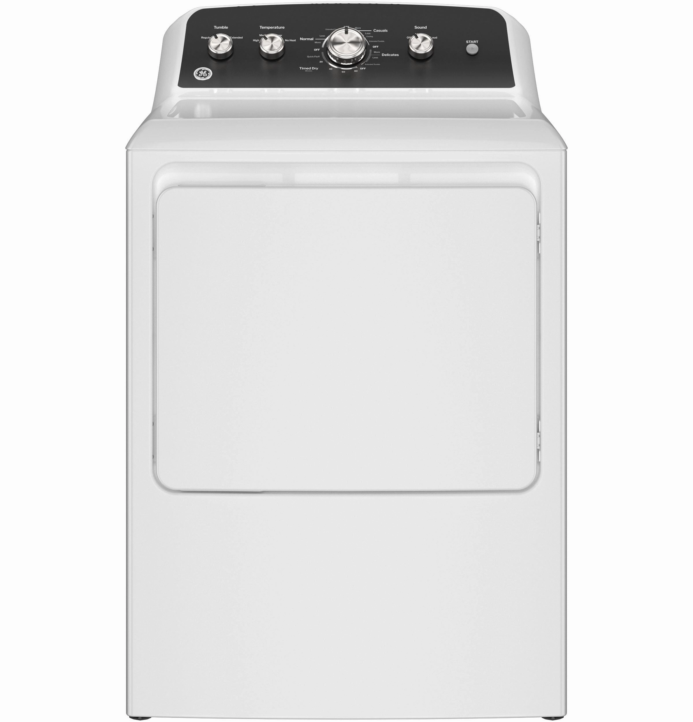 Ge Appliances GTD48GASWWB Ge 7.2 Cu. Ft. Capacity Gas Dryer With Up To 120 Ft. Venting And Extended Tumble