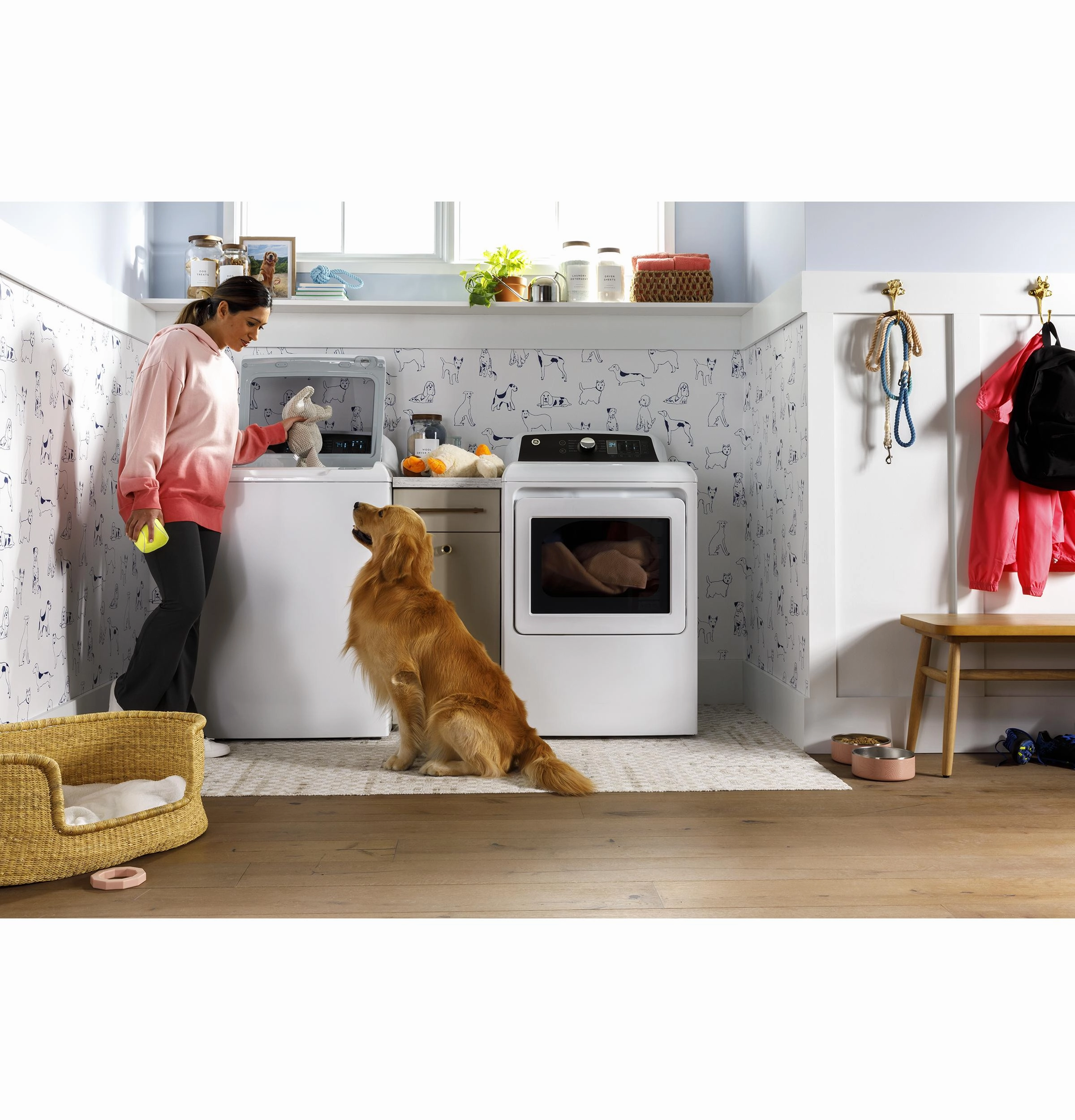 Ge Appliances GTD58EBSVWS Ge 7.4 Cu. Ft. Capacity With Sensor Dry Electric Dryer