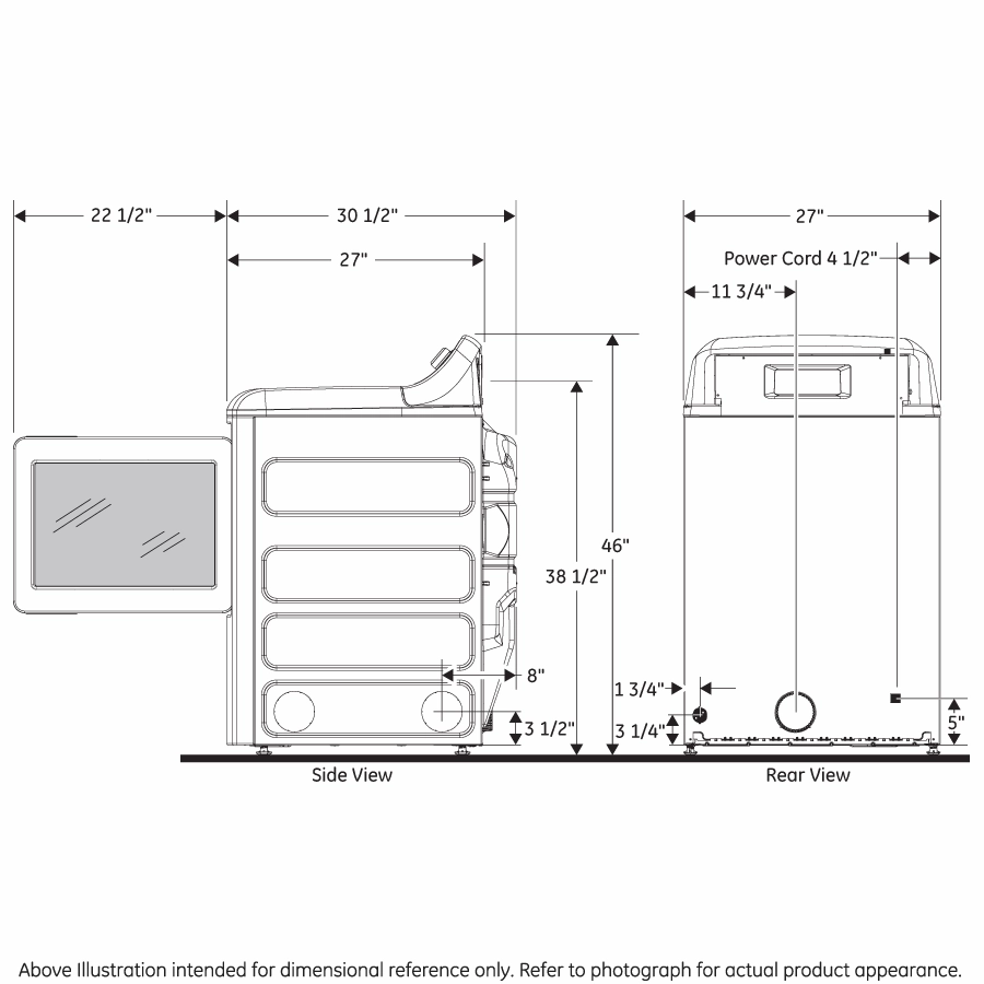 Ge Appliances GTD58EBSVWS Ge 7.4 Cu. Ft. Capacity With Sensor Dry Electric Dryer