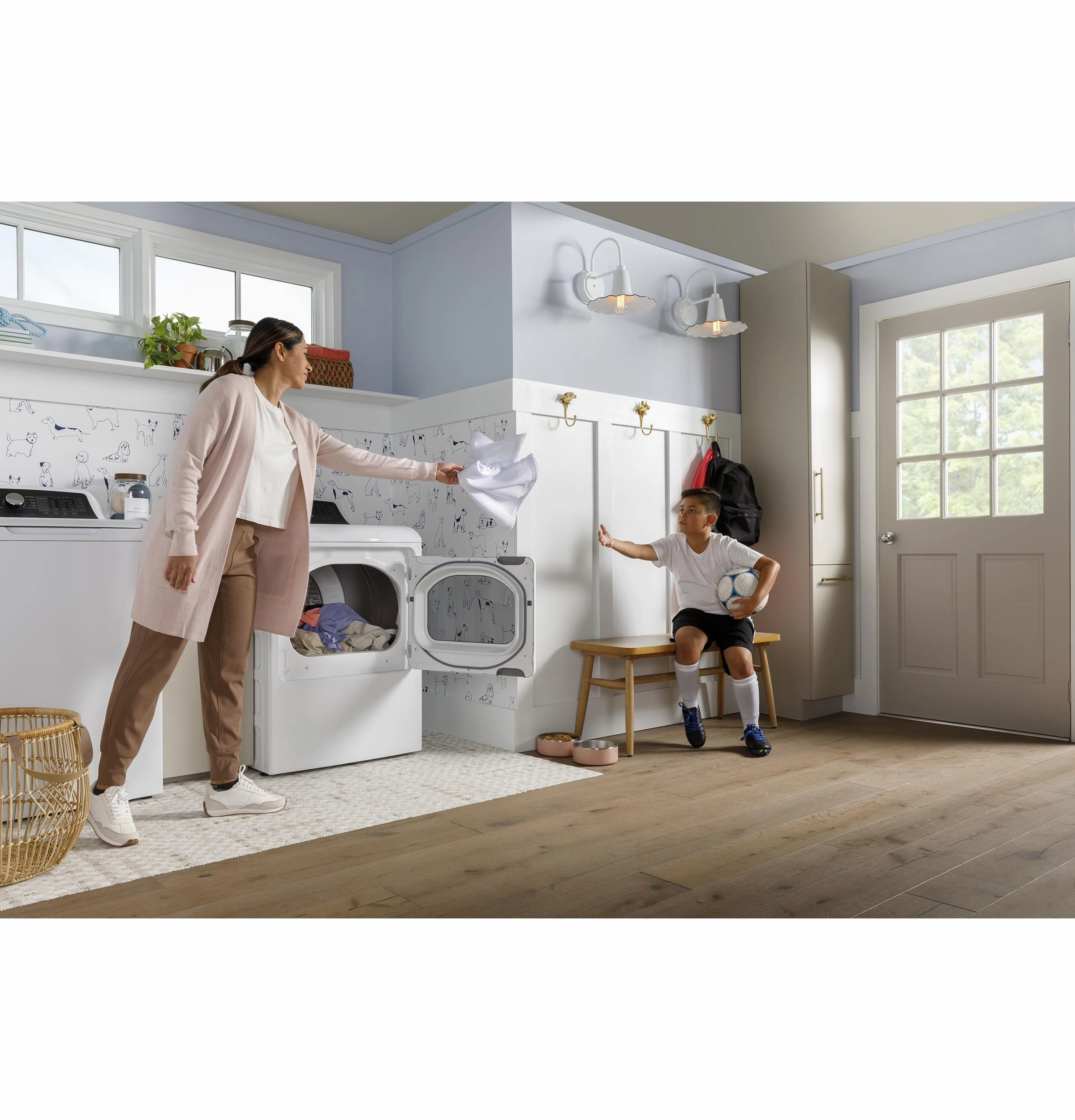 Ge Appliances GTD58EBSVWS Ge 7.4 Cu. Ft. Capacity With Sensor Dry Electric Dryer