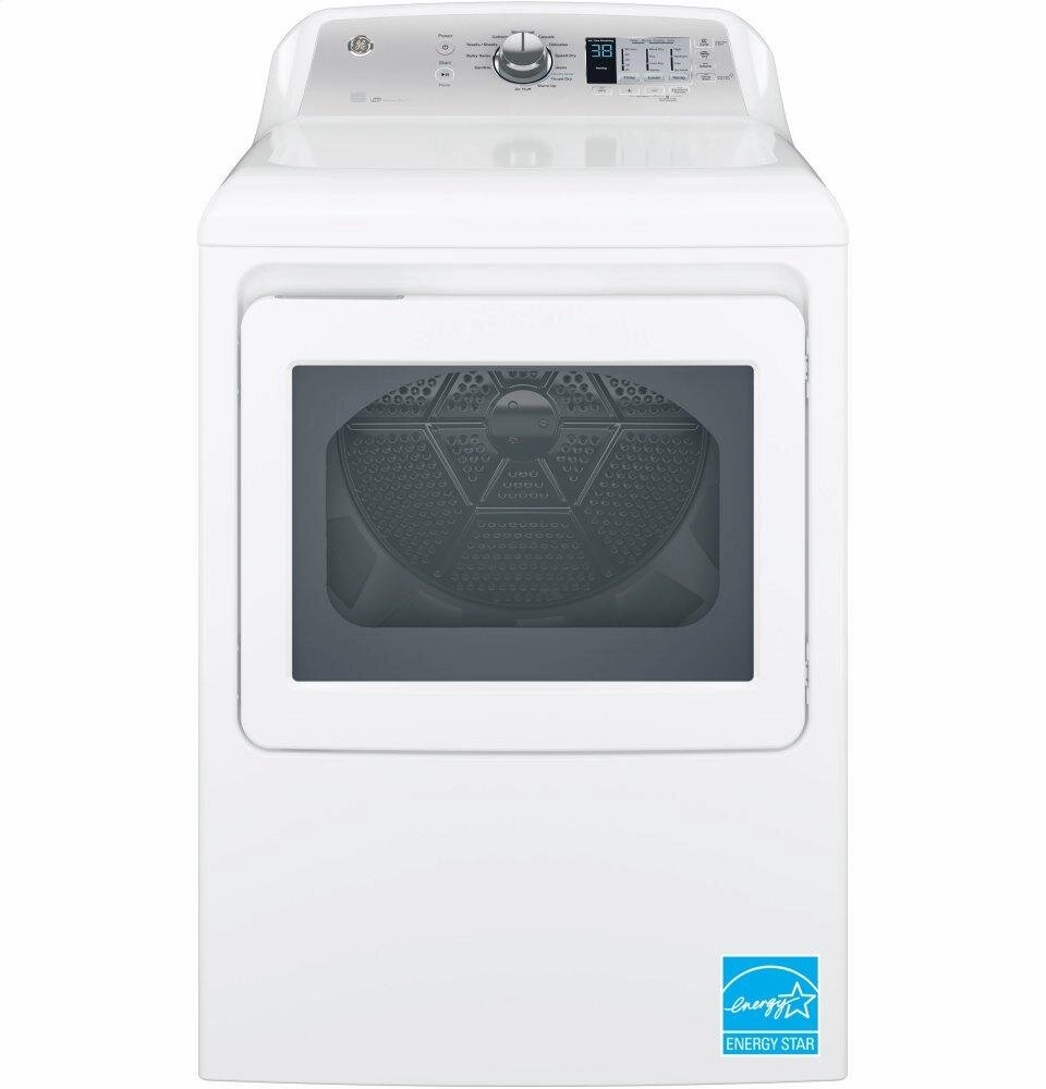 Ge Appliances GTD65EBSJWS Ge 7.4 Cu. Ft. Capacity Aluminized Alloy Drum Electric Dryer With Sensor Dry