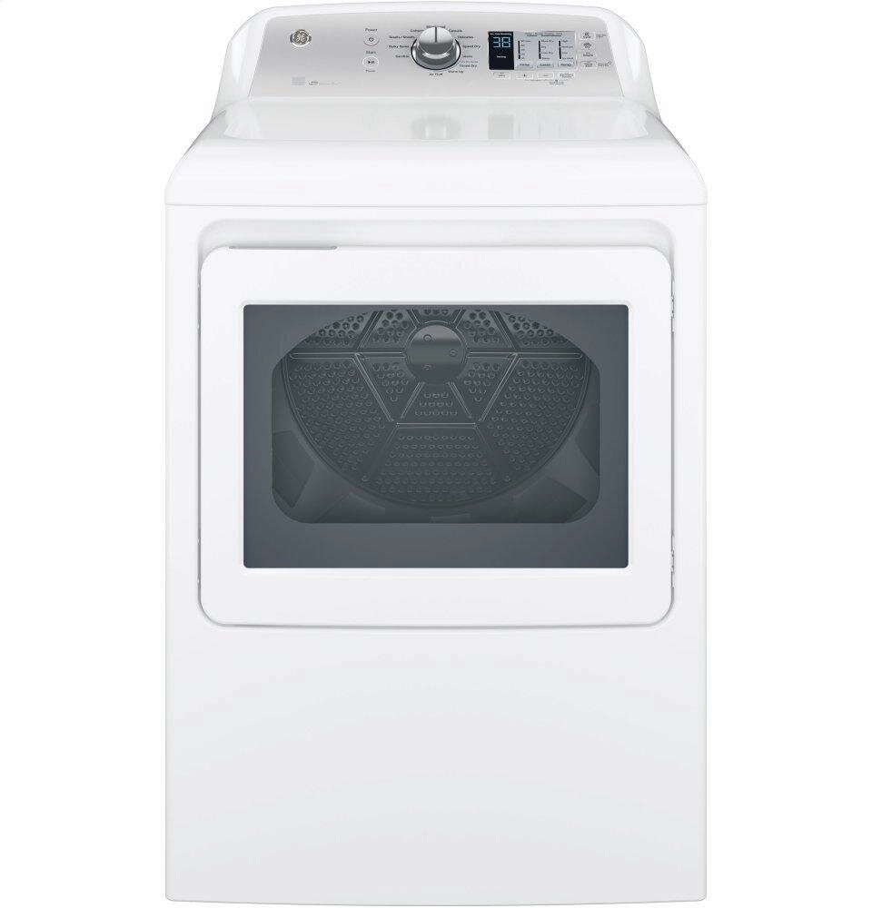 Ge Appliances GTD65EBSJWS Ge 7.4 Cu. Ft. Capacity Aluminized Alloy Drum Electric Dryer With Sensor Dry