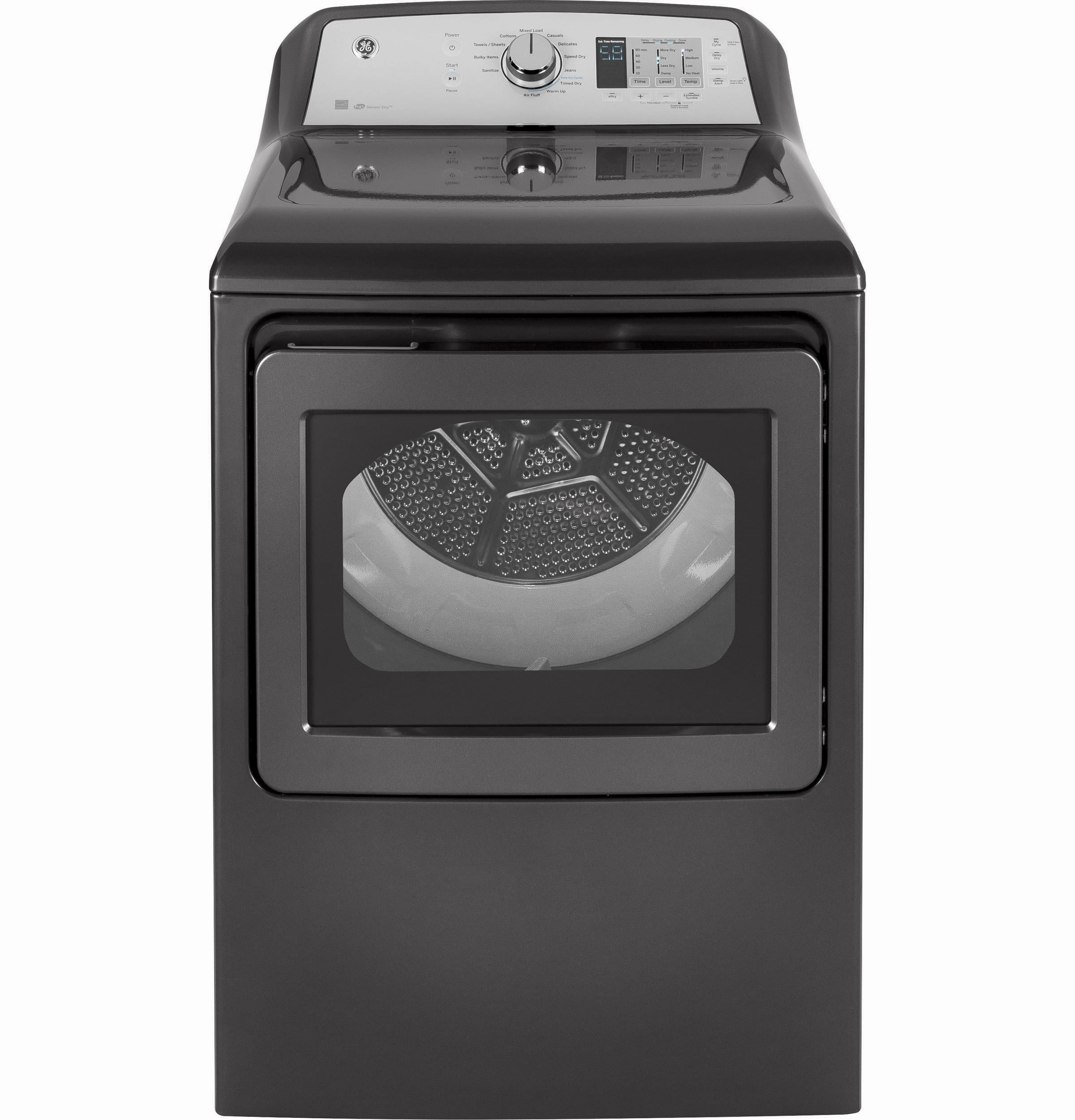 Ge Appliances GTD65GBPLDG Ge 7.4 Cu. Ft. Capacity Aluminized Alloy Drum Gas Dryer With He Sensor Dry