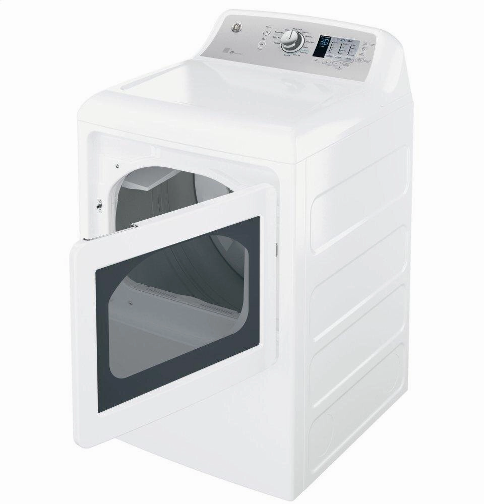 Ge Appliances GTD65GBSJWS Ge 7.4 Cu. Ft. Capacity Aluminized Alloy Drum Gas Dryer With Sensor Dry
