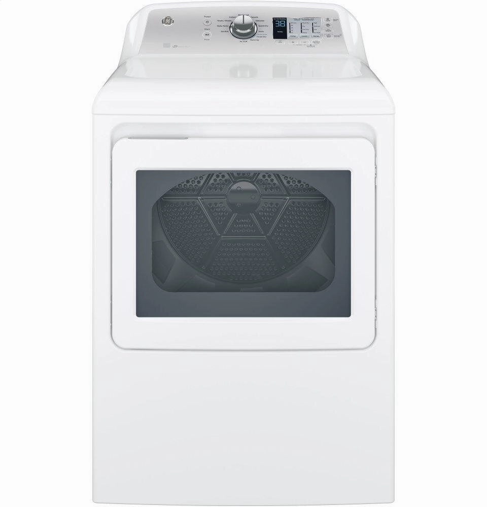 Ge Appliances GTD65GBSJWS Ge 7.4 Cu. Ft. Capacity Aluminized Alloy Drum Gas Dryer With Sensor Dry