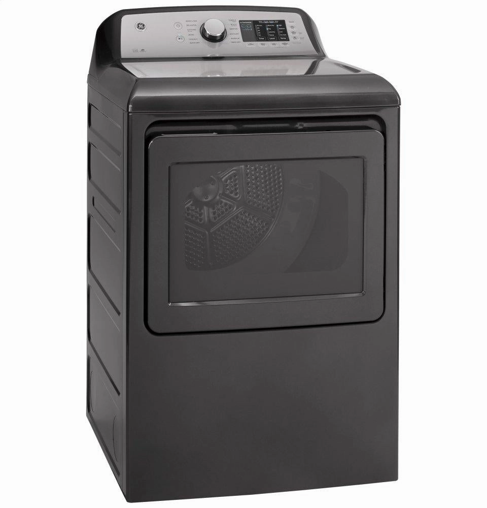 Ge Appliances GTD72EBPNDG Ge 7.4 Cu. Ft. Capacity Aluminized Alloy Drum Electric Dryer With Sanitize Cycle And Sensor Dry