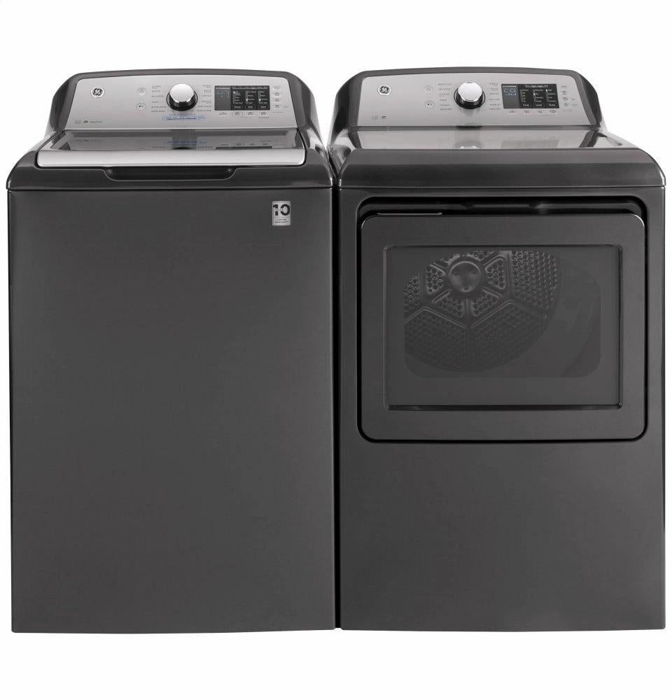 Ge Appliances GTD72EBPNDG Ge 7.4 Cu. Ft. Capacity Aluminized Alloy Drum Electric Dryer With Sanitize Cycle And Sensor Dry