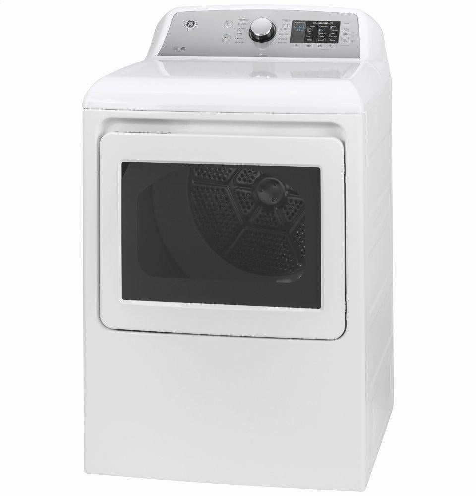 Ge Appliances GTD72GBSNWS Ge 7.4 Cu. Ft. Capacity Aluminized Alloy Drum Gas Dryer With Sanitize Cycle And Sensor Dry