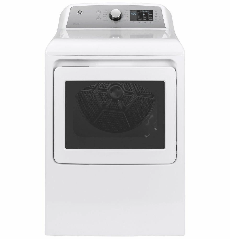 Ge Appliances GTD72GBSNWS Ge 7.4 Cu. Ft. Capacity Aluminized Alloy Drum Gas Dryer With Sanitize Cycle And Sensor Dry