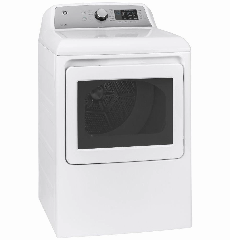 Ge Appliances GTD72GBSNWS Ge 7.4 Cu. Ft. Capacity Aluminized Alloy Drum Gas Dryer With Sanitize Cycle And Sensor Dry
