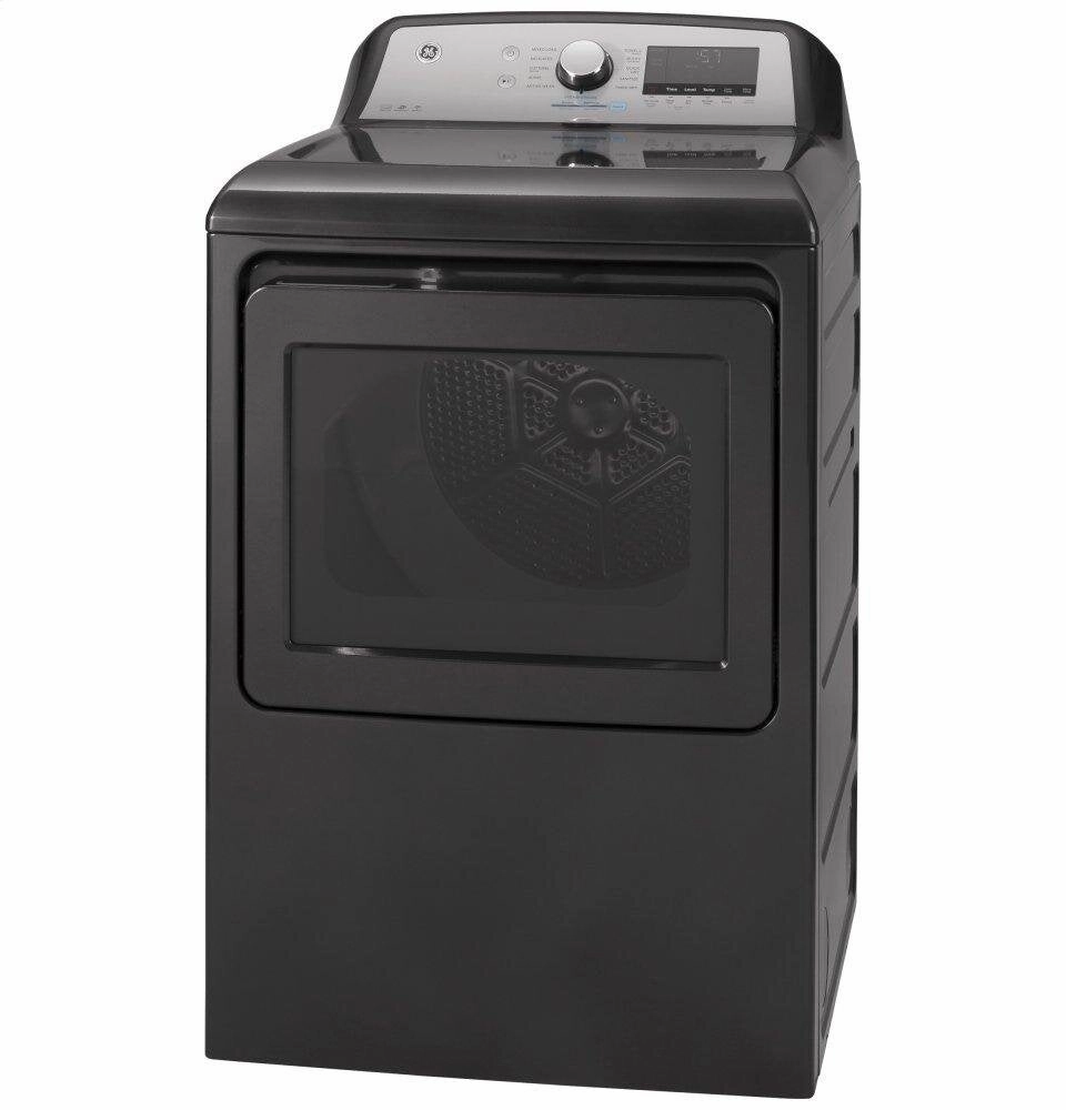 Ge Appliances GTD84ECPNDG Ge 7.4 Cu. Ft. Capacity Smart Aluminized Alloy Drum Electric Dryer With Sanitize Cycle And Sensor Dry