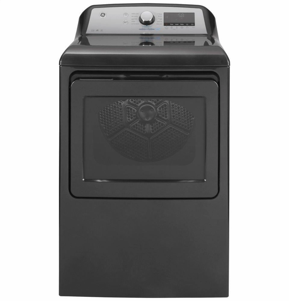 Ge Appliances GTD84ECPNDG Ge 7.4 Cu. Ft. Capacity Smart Aluminized Alloy Drum Electric Dryer With Sanitize Cycle And Sensor Dry