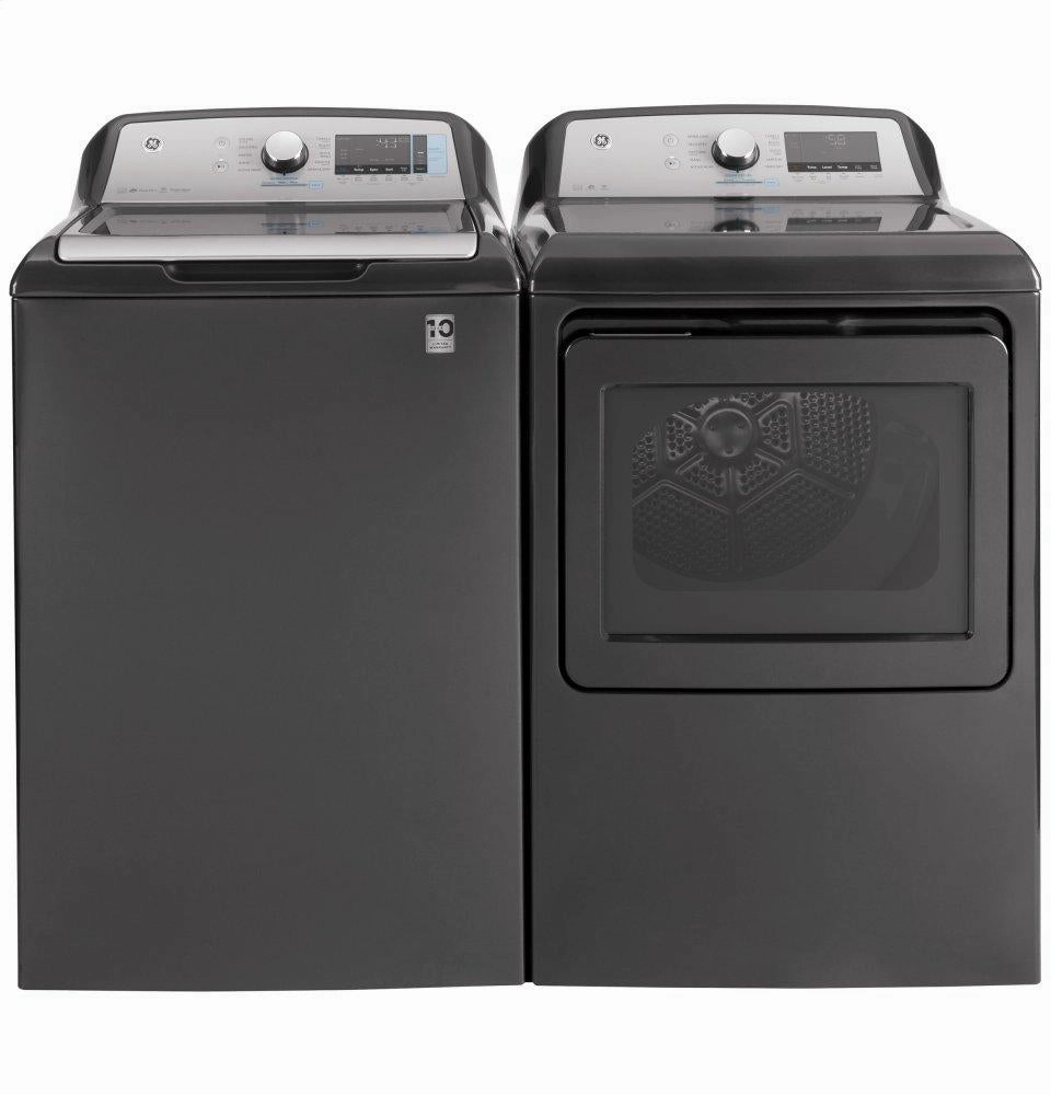 Ge Appliances GTD84GCPNDG Ge 7.4 Cu. Ft. Capacity Smart Aluminized Alloy Drum Gas Dryer With Sanitize Cycle And Sensor Dry
