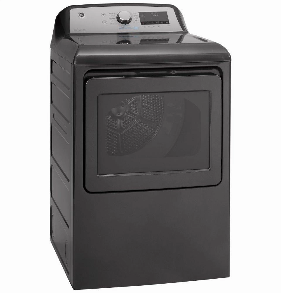 Ge Appliances GTD84GCPNDG Ge 7.4 Cu. Ft. Capacity Smart Aluminized Alloy Drum Gas Dryer With Sanitize Cycle And Sensor Dry
