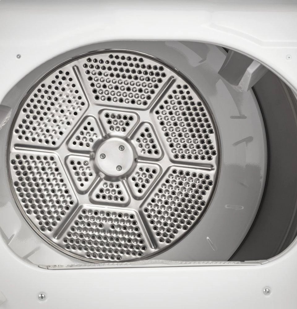 Ge Appliances GTD84GCSNWS Ge 7.4 Cu. Ft. Capacity Smart Aluminized Alloy Drum Gas Dryer With Sanitize Cycle And Sensor Dry