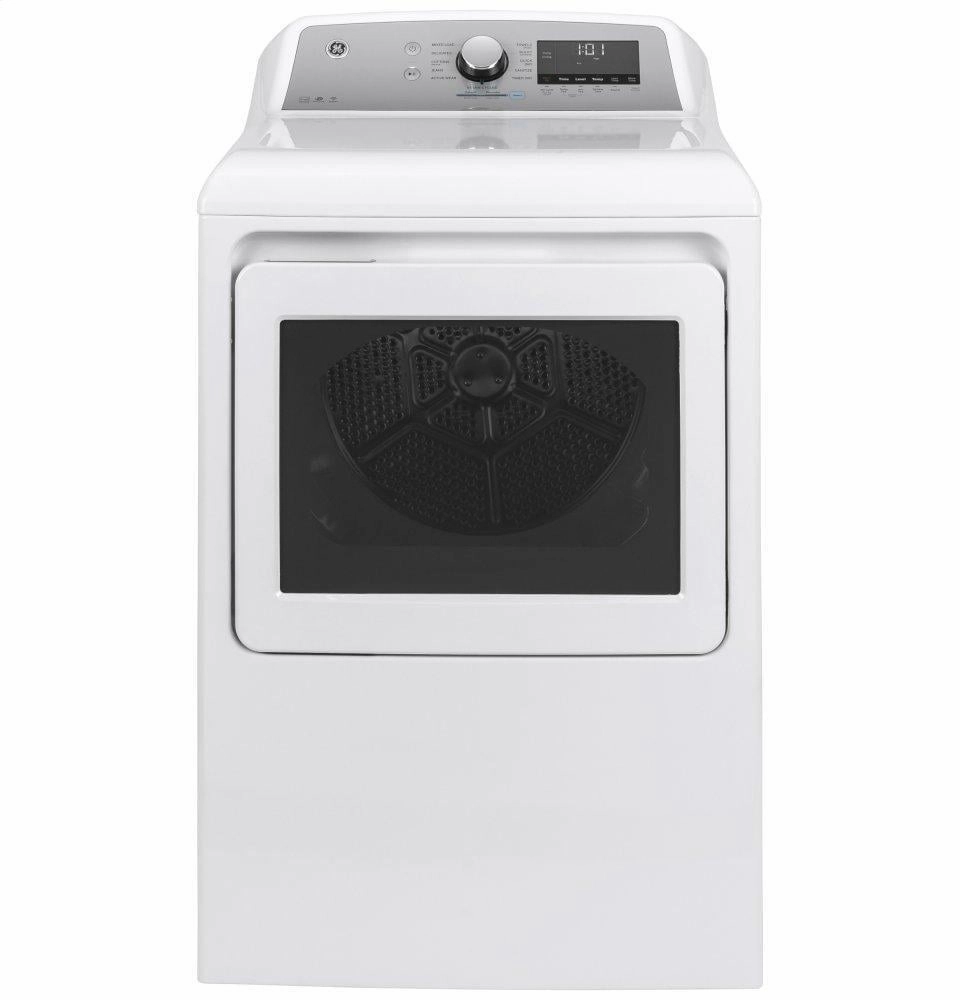 Ge Appliances GTD84GCSNWS Ge 7.4 Cu. Ft. Capacity Smart Aluminized Alloy Drum Gas Dryer With Sanitize Cycle And Sensor Dry
