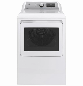 Ge Appliances GTD84GCSNWS Ge 7.4 Cu. Ft. Capacity Smart Aluminized Alloy Drum Gas Dryer With Sanitize Cycle And Sensor Dry