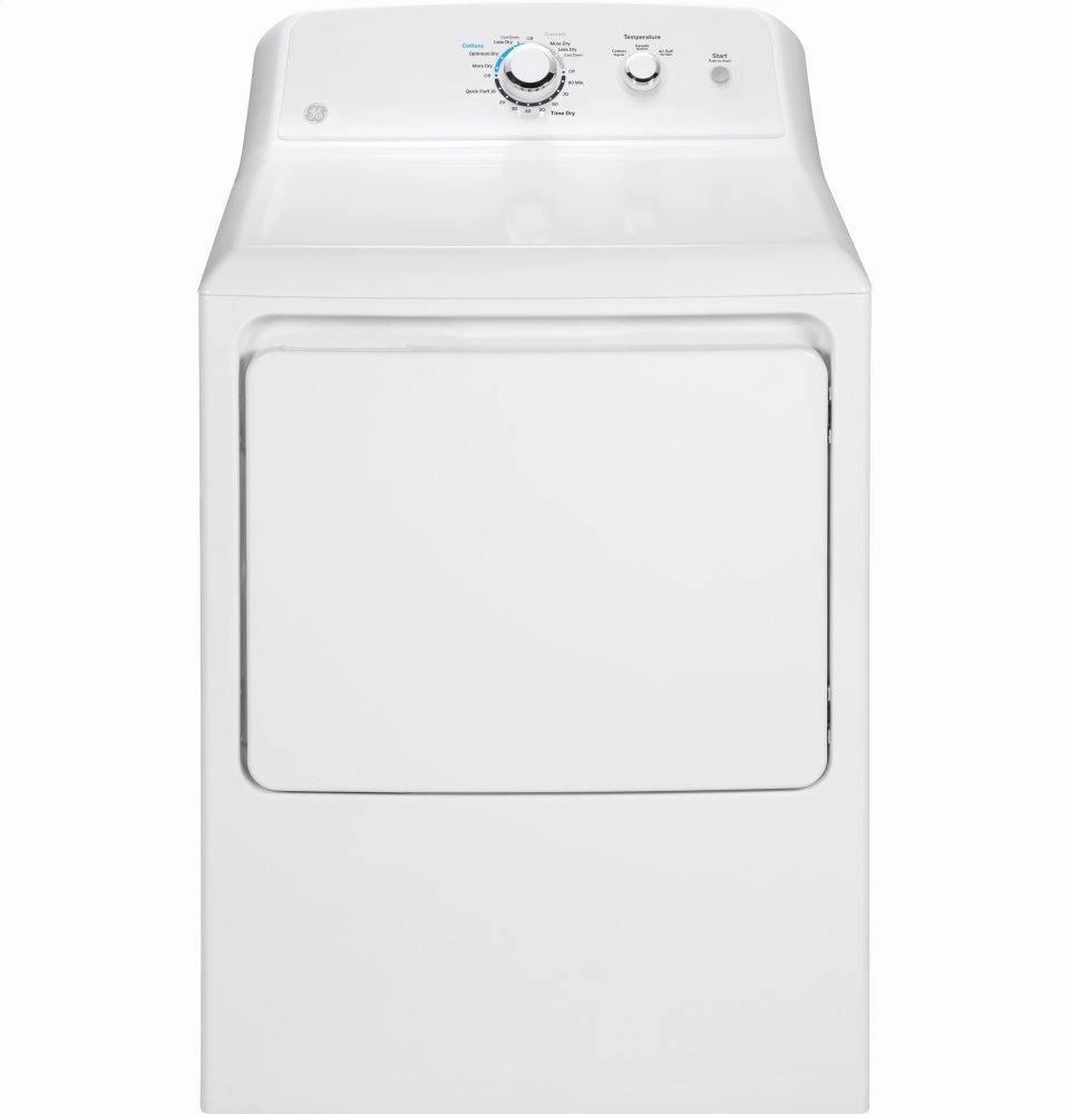 Ge Appliances GTX33EASKWW Ge 6.2 Cu. Ft. Capacity Aluminized Alloy Drum Electric Dryer